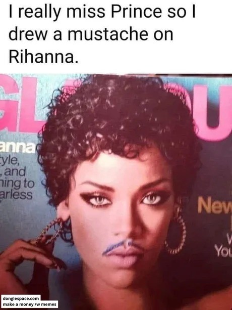 open Human. .. So Princes sister probably looked mike Rihanna, that explains quite a bit.