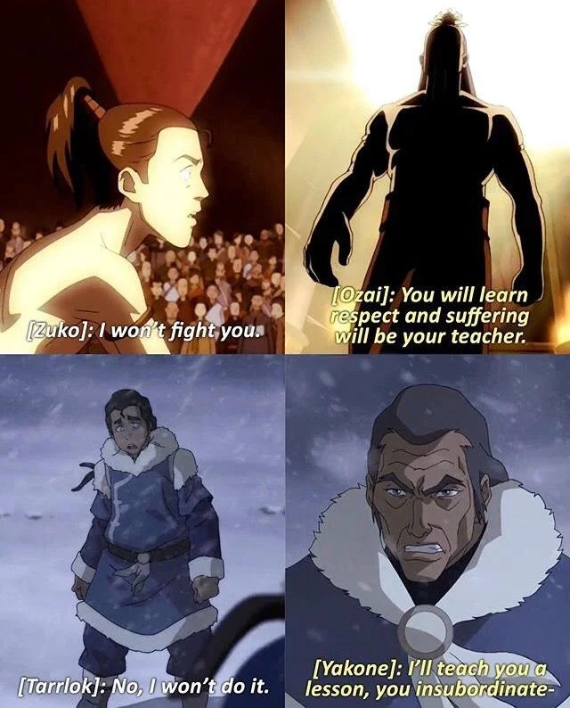 parallel between Yakone and Ozai. .. nice bending, now let's see his relationship with his father