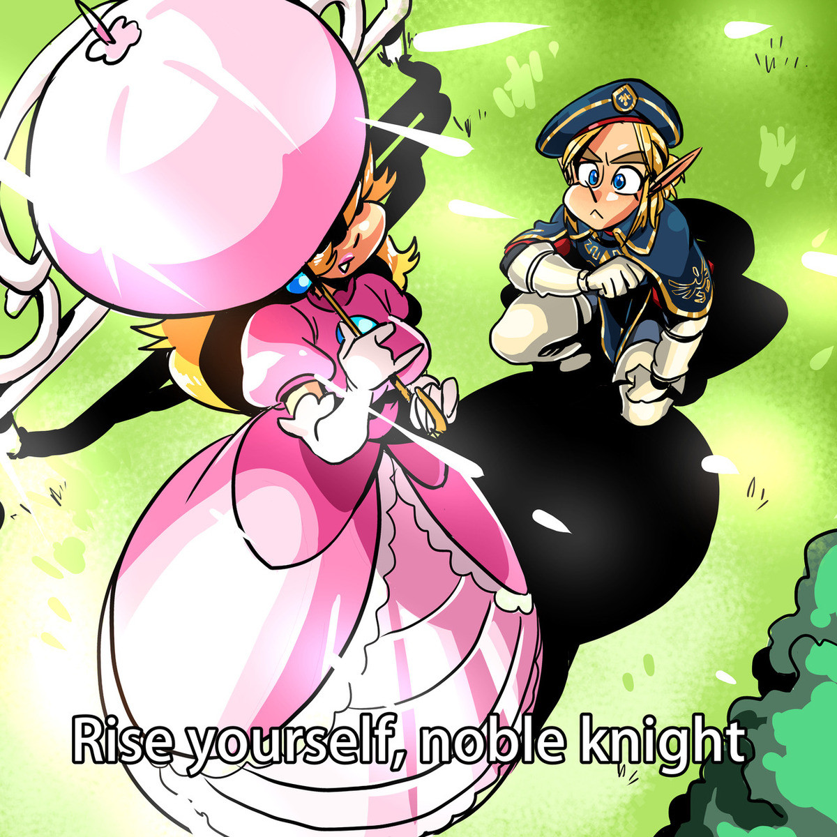 Peach X Link Zelda