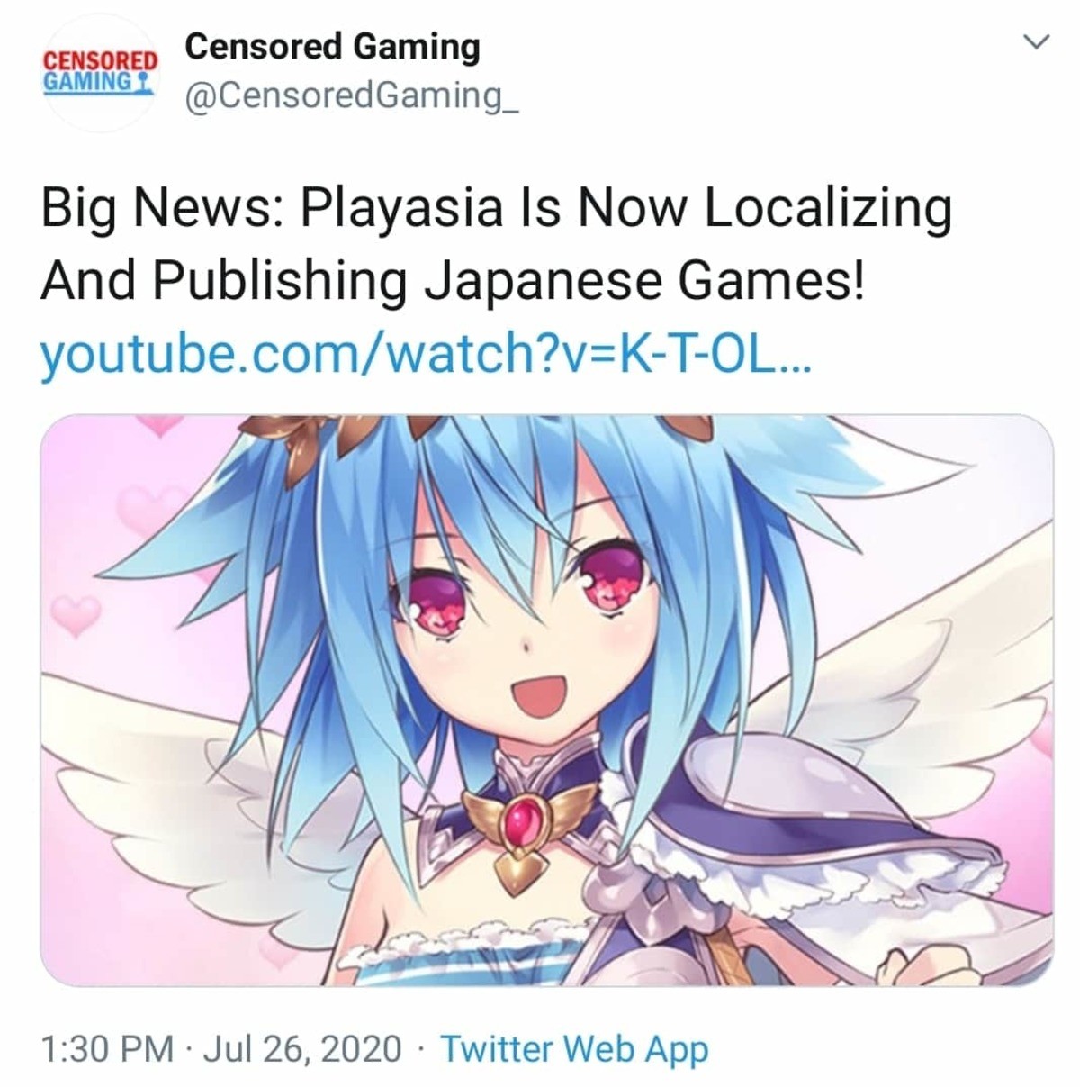 Playasia is localizing japanese games. join list: Animango (909 subs)Mention Clicks: 104139Msgs Sent: 825116Mention History join list:. Translation is a pain in the ass depending on what you're working with but localization can be a trap to be lazy and just switch things up while losing out on a