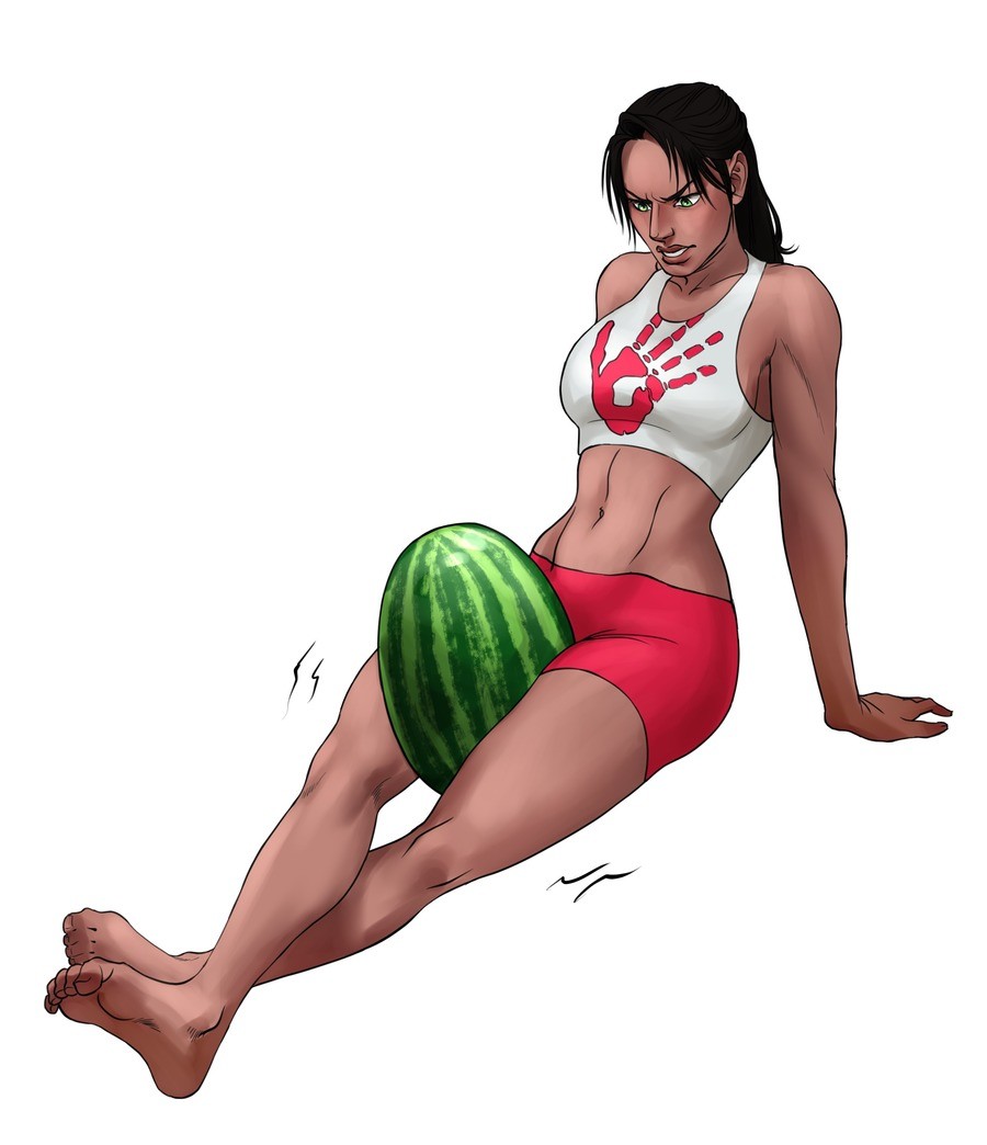 pooptreons. Whew I got them done a little early this time! Without further ado, here we have Lotara Sarrin about to crush a watermelon with her thighs I always 