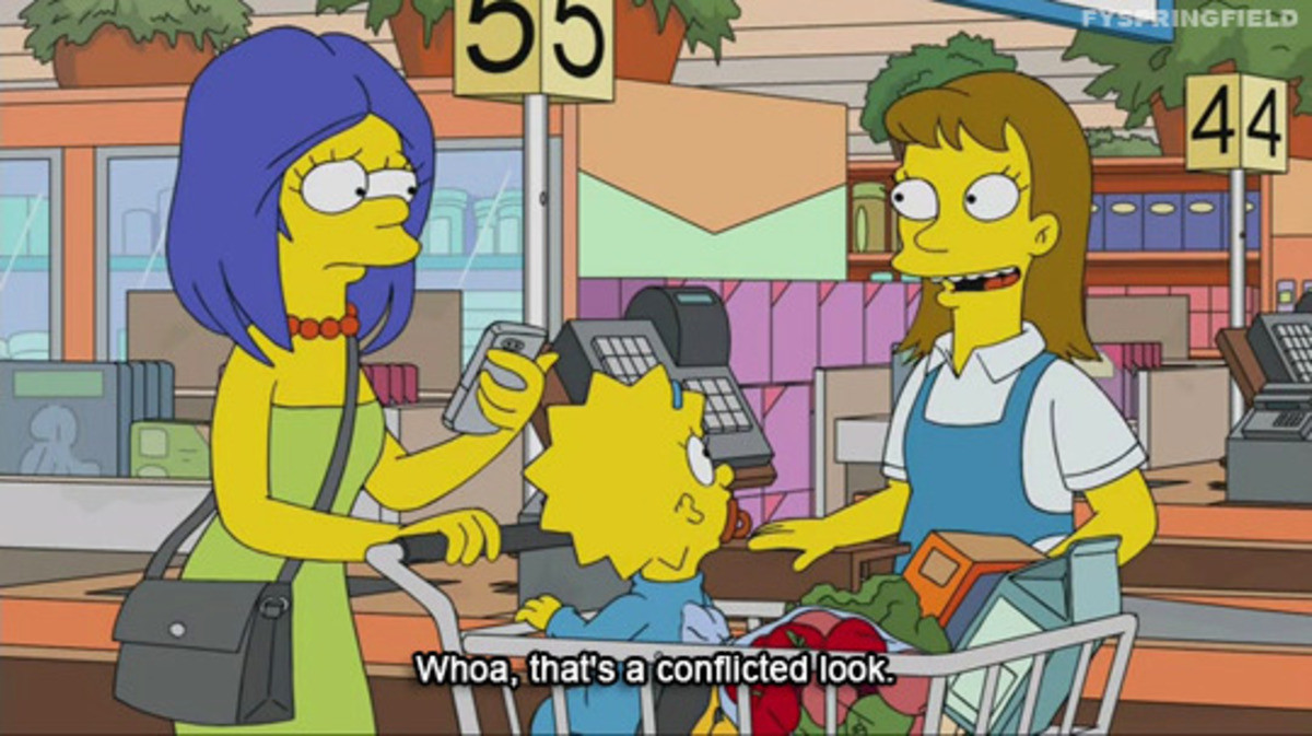 psychiatrist. .. Liking Marge's new hair.