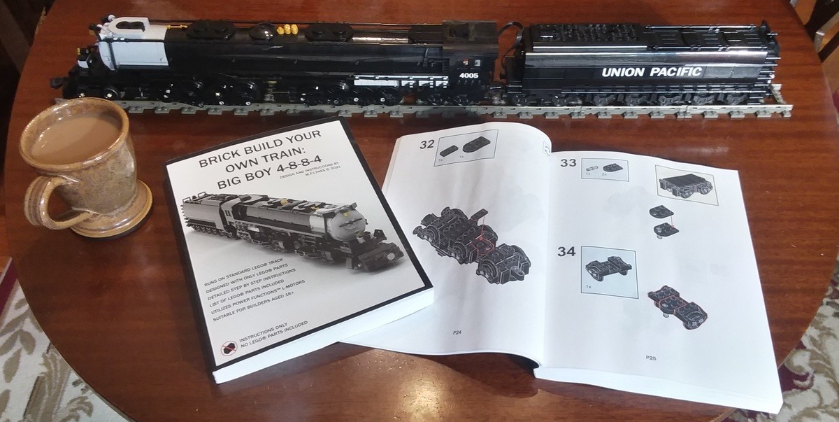 Published a Second Book. It arrived in print. XD. As I was working on the Lego Big Boy 4-8-8-4 as a personal project, the number one request was to publish inst