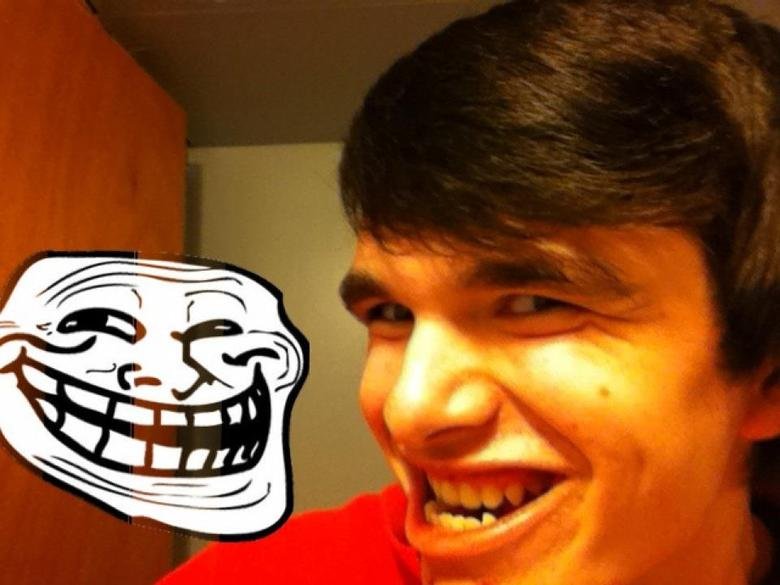 Real Life Troll Face. 