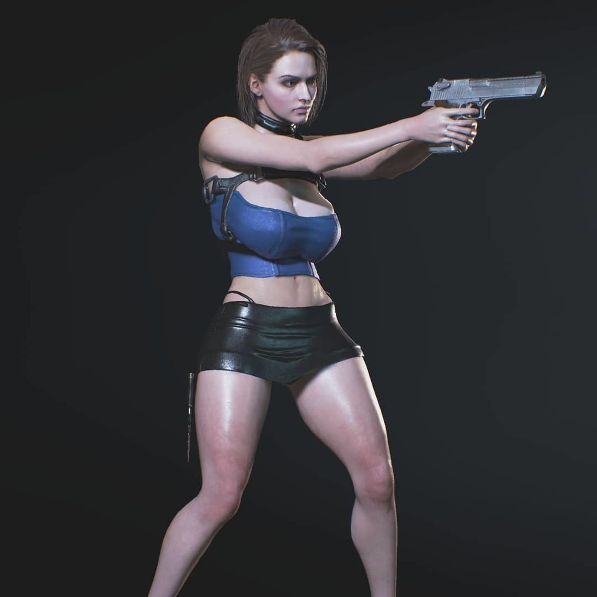 Resident Evil 3 Remake busty Jill Valentine mod. Mod source: .. she looks like an actual prostitute