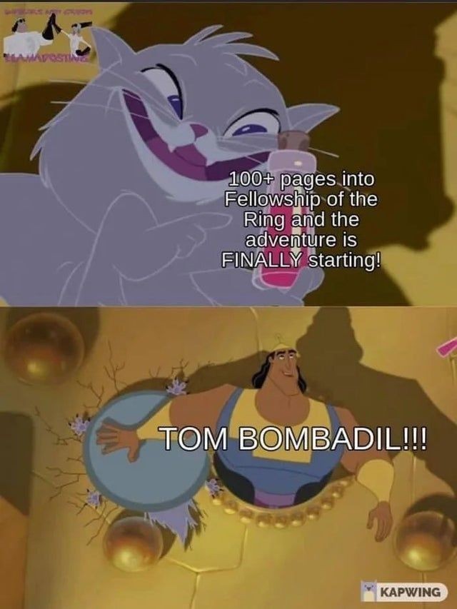 roasted shiny disconnected. .. Tom bombadil is a fukken lad.