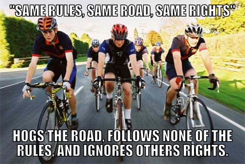 Scumbag cyclists..... For more:- . titlie, lailii: H; Mils" rhill MM, F IGNORE ETHE'S HIGHTS.. Cyclists are assholes. End of story.