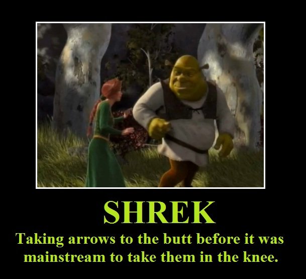 Shrek and his arrow