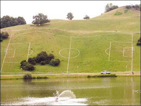 Soccer Field FAIL. .. itd kinda be fun to play on a field like that impossible but fun