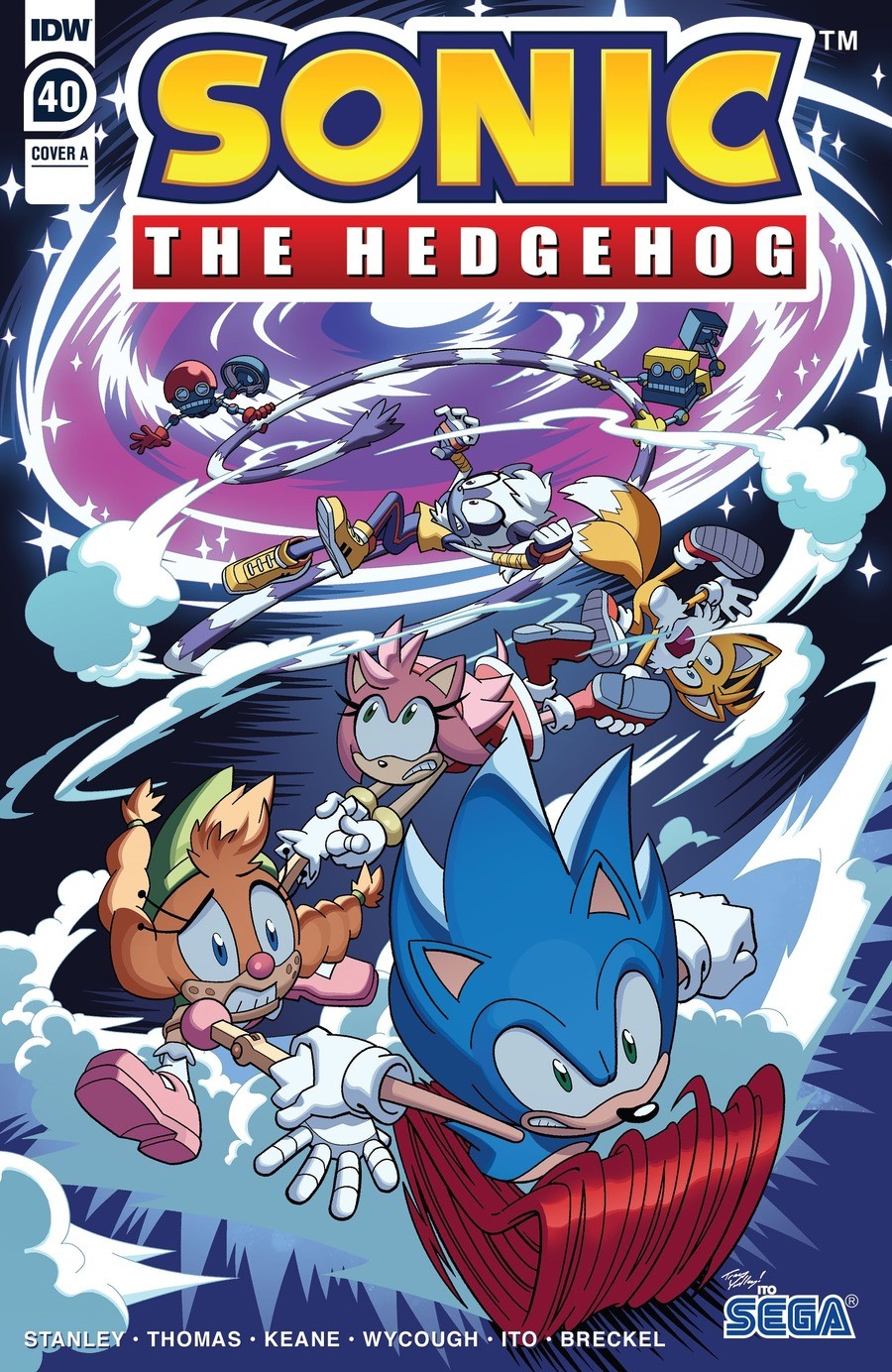 Sonic IDW #40. join list: SonicIDW (93 subs)Mention History And we're back baby! They seemed to work hard on gettin this one out a bit faster than normal since 