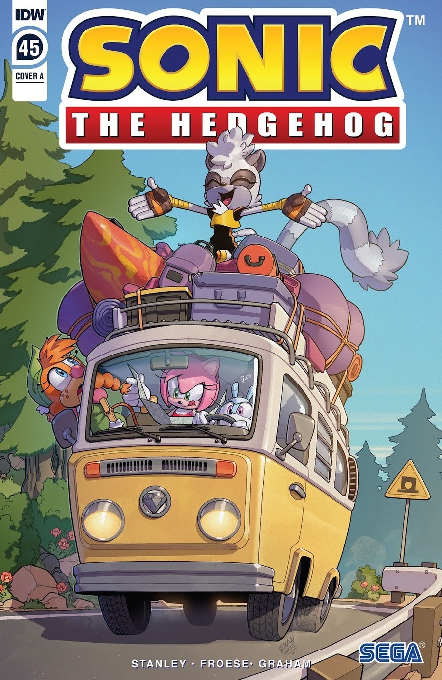 Sonic IDW #45. A road trip, you say? Sounds fun! What's the worst that could happen? join list: SonicIDW (93 subs)Mention History. you should post the bonus pics more, they're nice