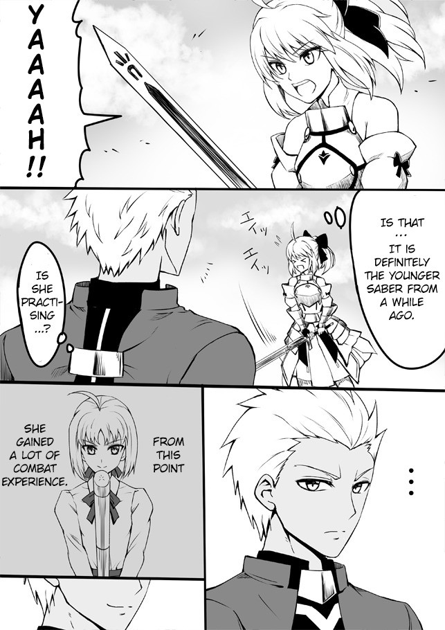 Sparring with Saber Lily. Source withsaber_lily/ join list: Fate (425 subs)Mention History join list:. Oh it is not like she didn't do any different to archer emiya's younger self