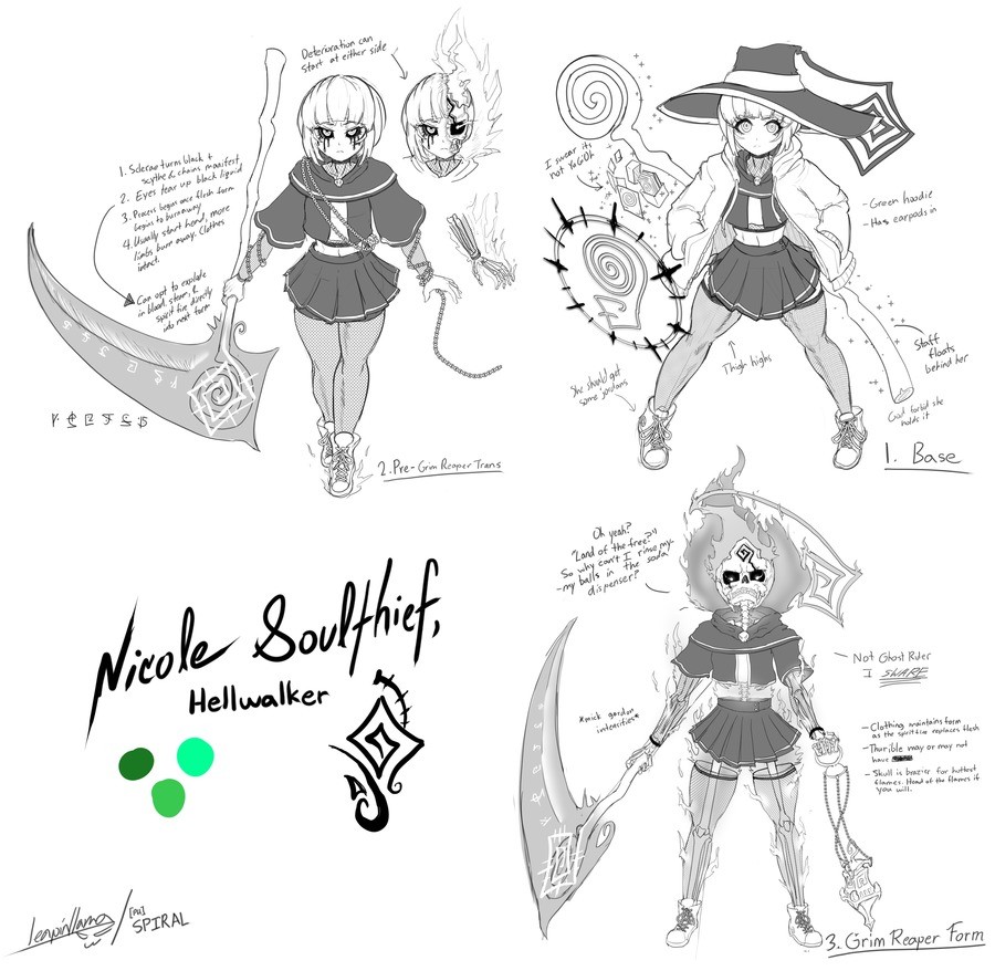 spooky character sheet. join list: LeapinLlamaSFW (383 subs)Mention History the thirstiest bitch on campus, this small, sassy child. (she's 4'11&quot; but the o
