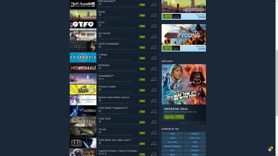 Steam sale