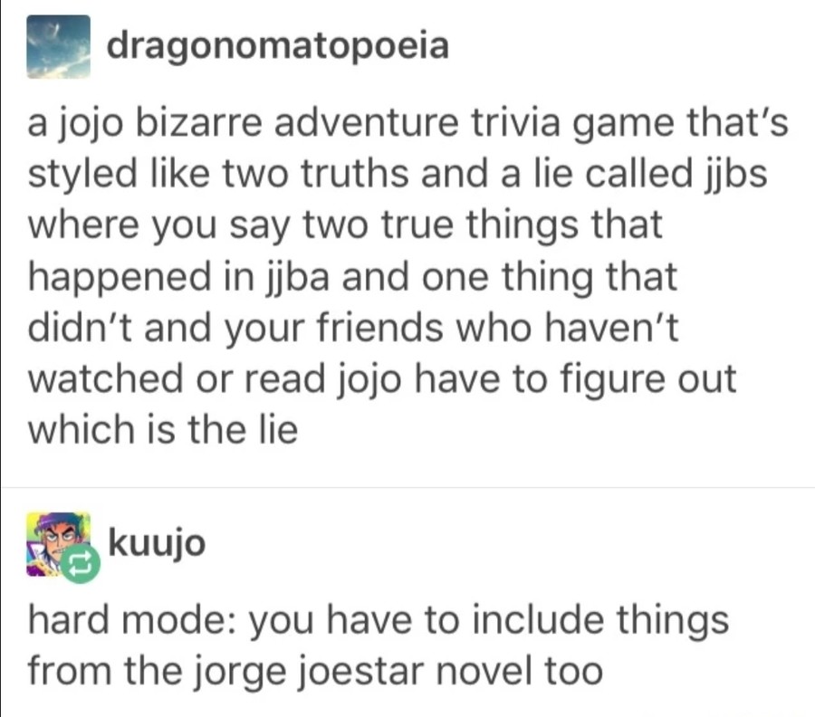 That's an excellent idea. join list: JojoGeneral (625 subs)Mention History.. -A mafia member is outsmarted as his gun is turned into a banana -A stray dog unleashes a fog that causes people to keep growing taller -sentient plankton take 