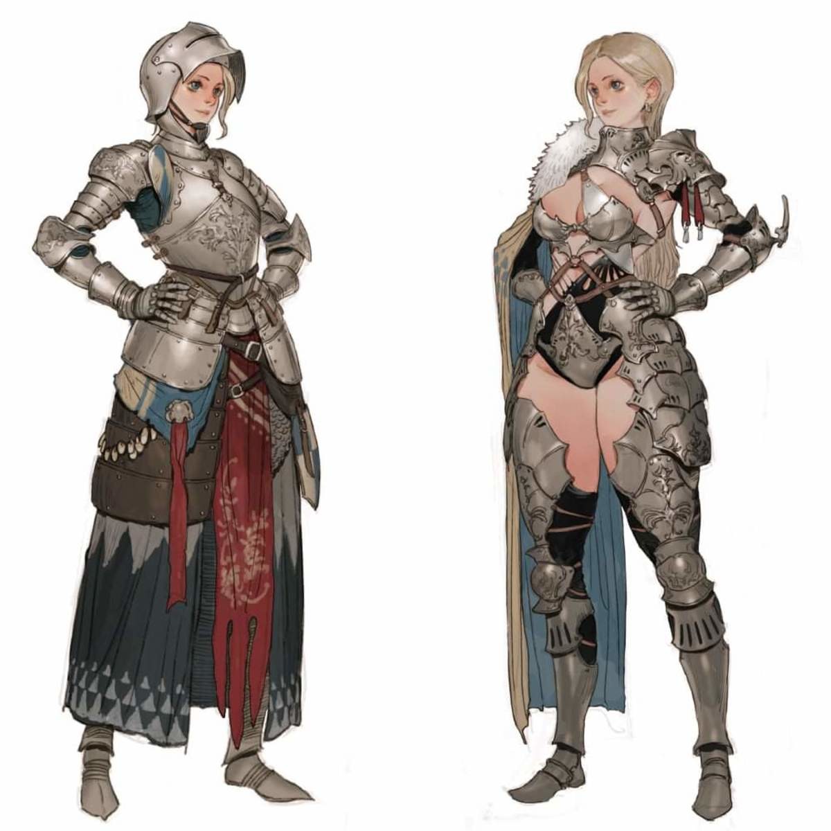 The duality of armor. .. One of the best things about Dark Souls is forgetting your character's sex until you die and hear her agonizing screams/his sensual moans.