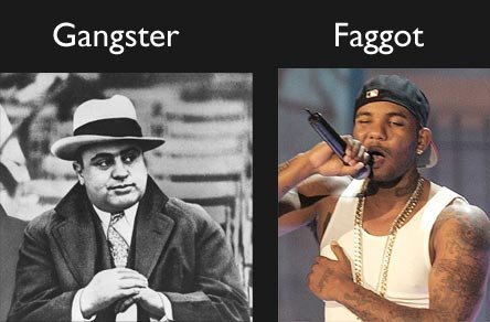 Theres a difference. . Gangster. I know the guy on the left, but who is the one on the right side?