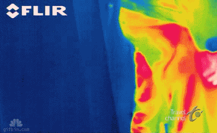 Thermal camera. these are tags.. wow. that's how farts look like? awesome -ohKay