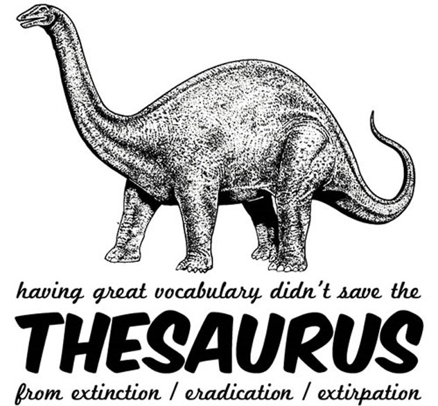 Thesaurus. You have lost/failed the game.. yesm.