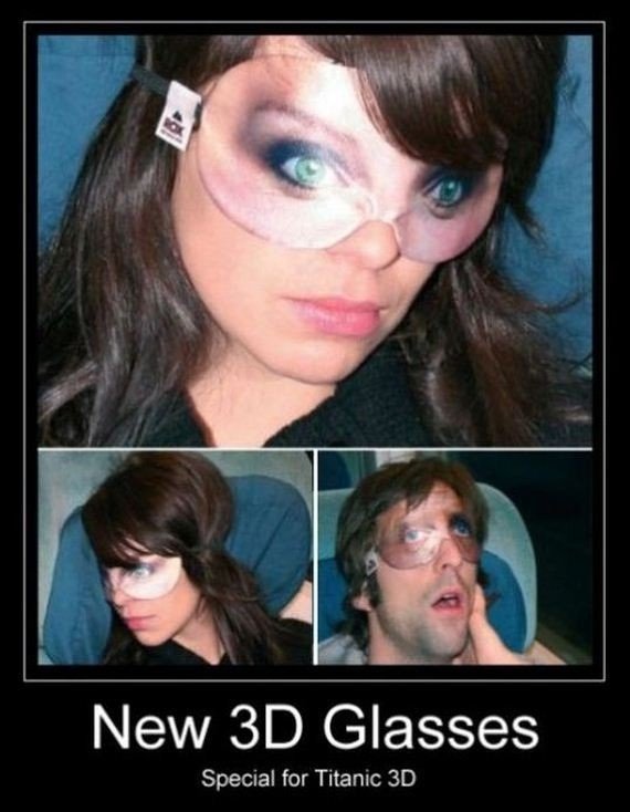 These Are A Must. If You're Being Forced To Watch Titanic. V Glasses Special for Titane