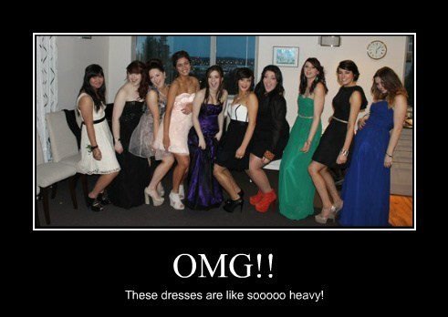 These dresses... . These dresses are like seethe heavy!
