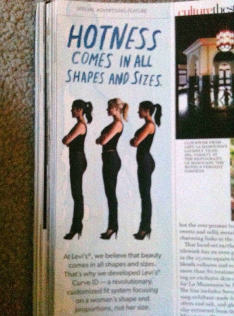 These women are different sizes?. I strangle fat people, even i think this is ridiculous.. 3 COMM WALL i SHAPES. Different acceptable sizes would be more appropriate