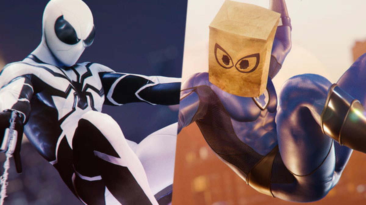 They added a few new suits to Spider-Man. The Future Foundation Suit and the Bag Man costume look sweet as hell but I keep suggesting two suits equally iconic t