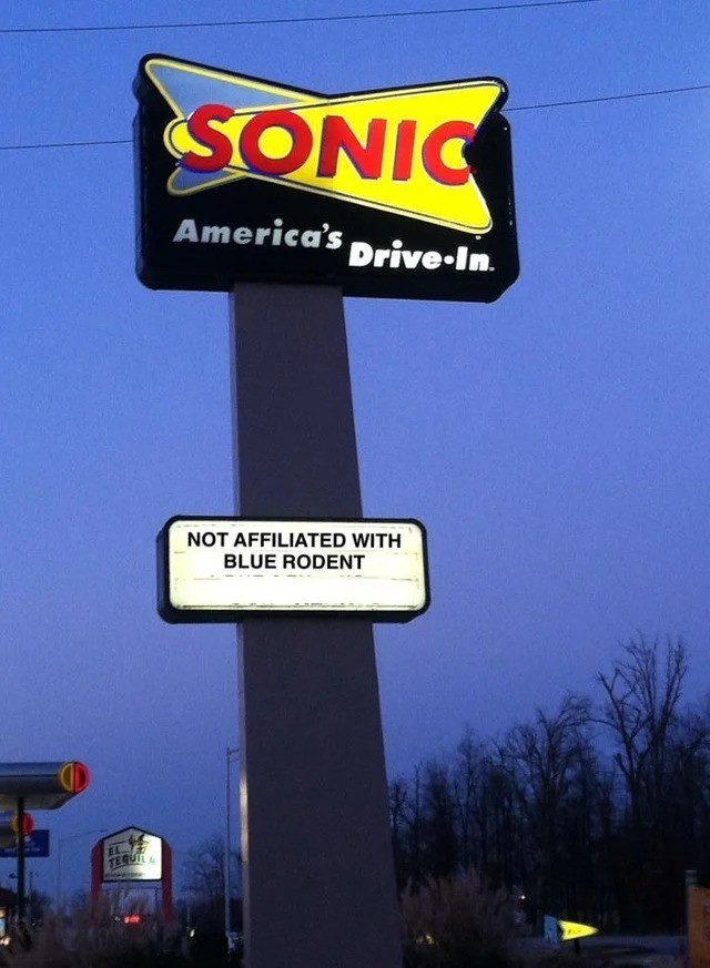 They aight. .. There's Something Special about a sonic sign in twilight.