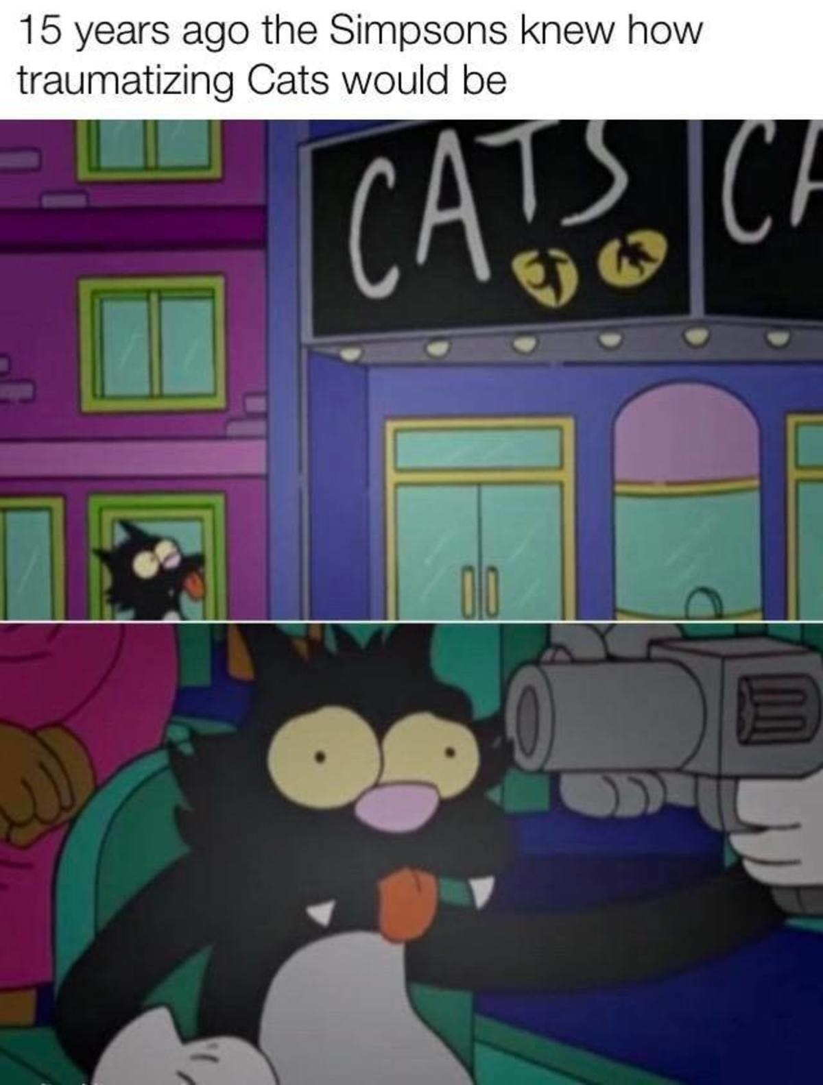 They always knew. .. CATS existed before the Simpsons, though