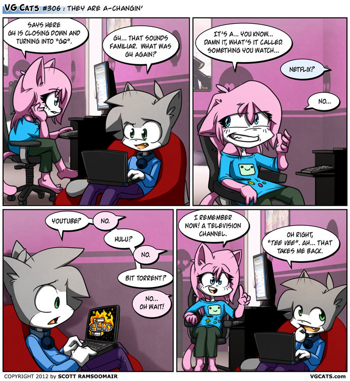 they are a-changin'. someone is gonna post it very soon so figured to do it first anywho i don't own the comic credit go to Scott Ramsoomair and vgcats.com. THE