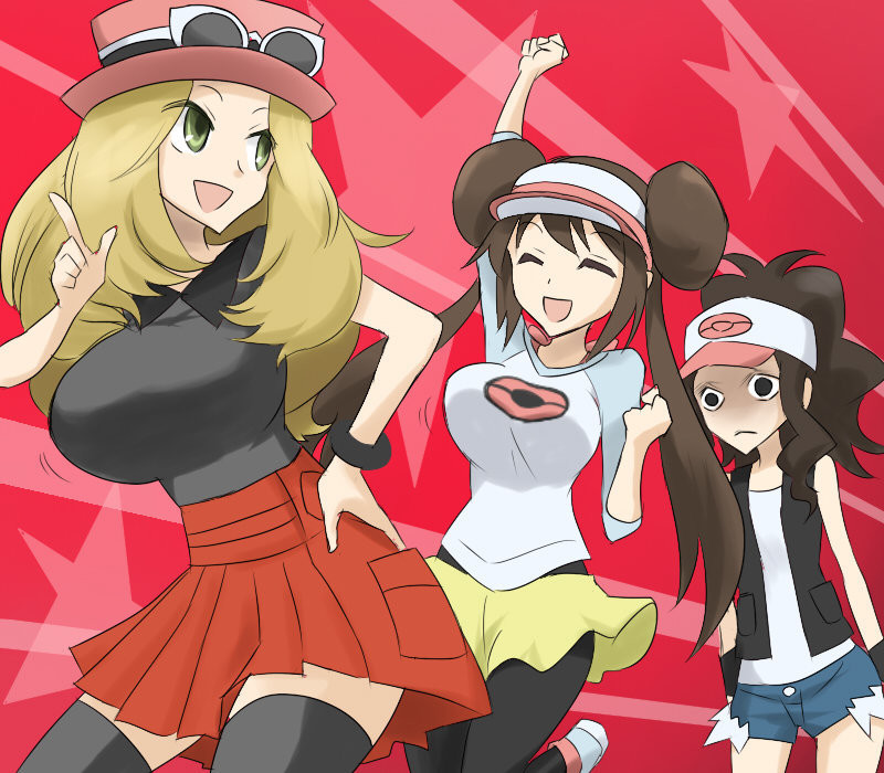 they are all children. .. to be fair, starting with gen 5 the age of the trainers got bumped up a bit from where it was. also, Hilda has other strengths.