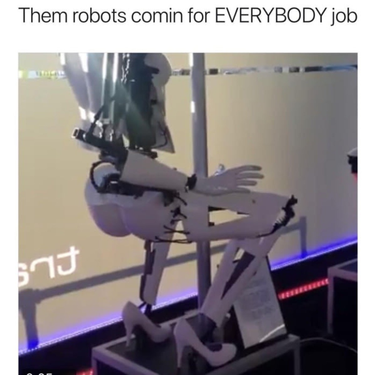 They are gonna control everything. . robots for _ job. The thotbot