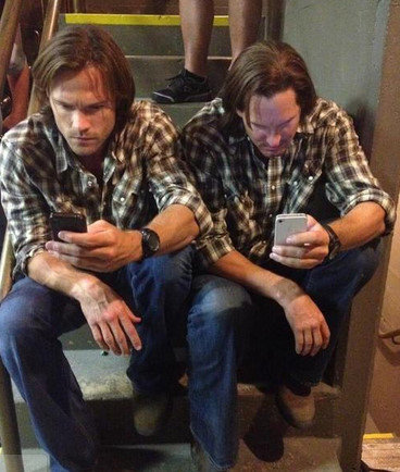 They are twins!. Oh my god!.. Wait, you mean he has a stunt double?