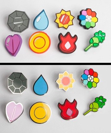 They existed!!. First gen pokemon badges!!! ^_^.
