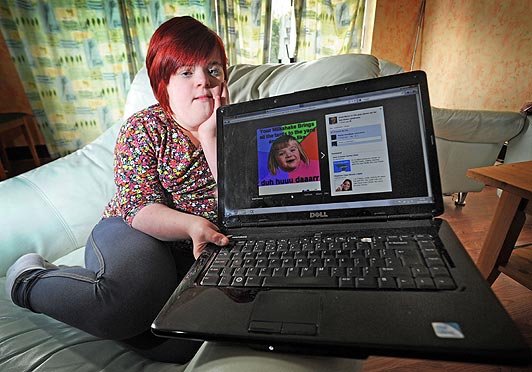 They found her. www.thesun.co.uk/sol/homepage/news/4278427/Web-trolls-put-picture-of-Downs-Syndrome-girl-on-Facebook-with-vile-caption.html.. Facebook is our moon.