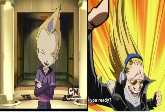 They grow up so fast. Code Lyoko:My Hero Academia.. Where the is his forehead in the 2nd pic