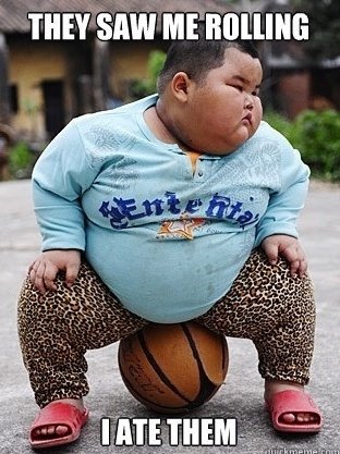 They Hatin'. Obesity is the word of the day.. tibbit) ' y ( an tiity. And now he's about anally absorb the basketball.