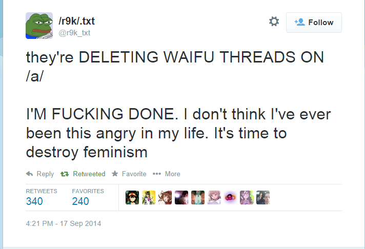 They have gone TOO FAR!. . Fallow k_ txt they' re DELETING WAIFU THREADS ON I' M FUCKING; DONE. I don' t think We ever been this angry in my life. It' s time to