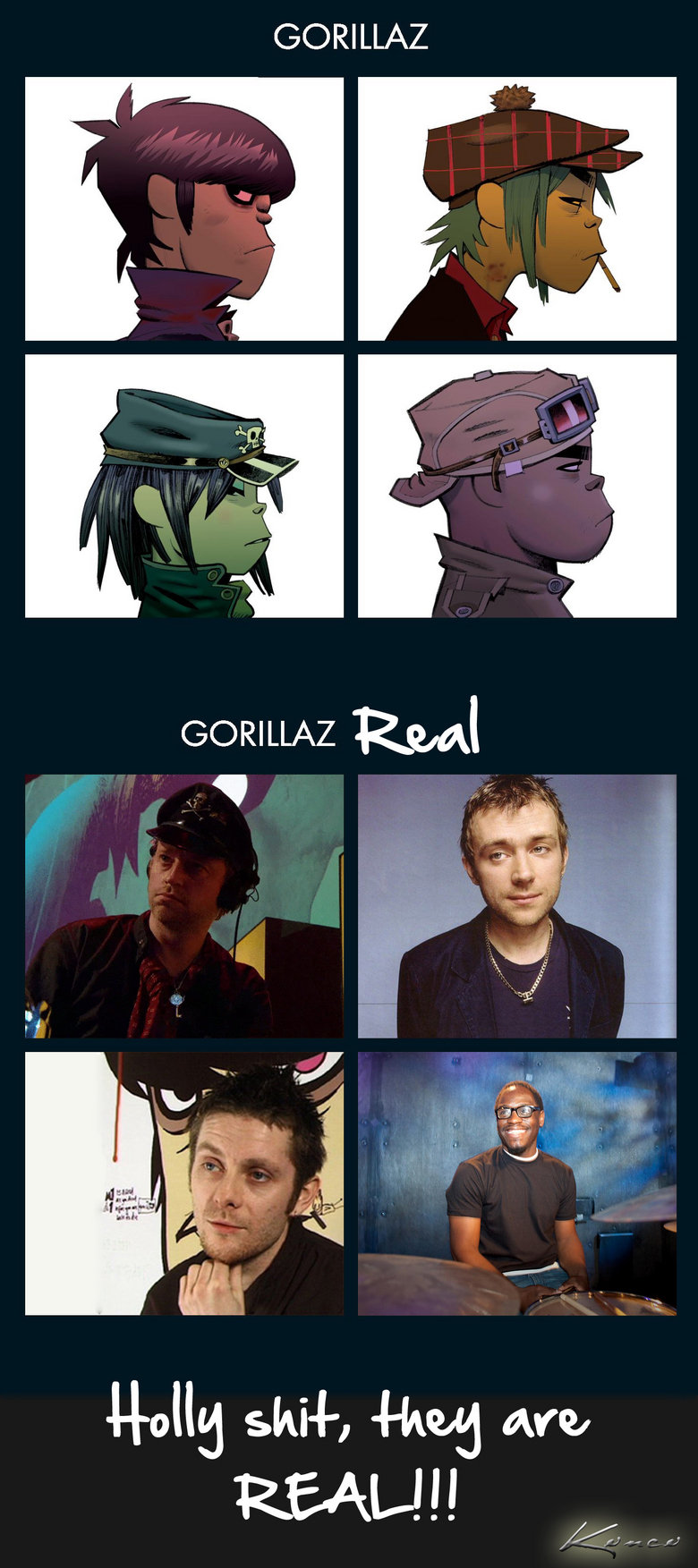 They are real!. . GORILLAZ GORILLAZ kw! glalie skial-, ‘ are. can you make them more real?