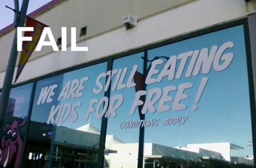 They Eat Kids?. fail.