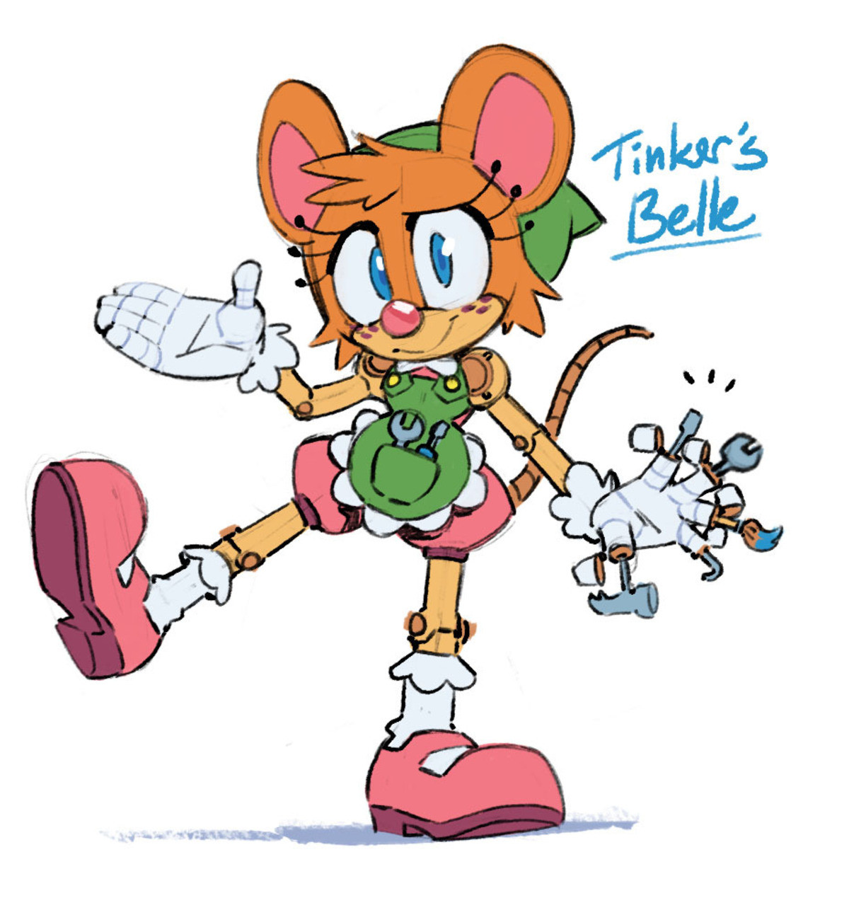 Tinker's Belle. .. Cute, but she doesn't need the mouse ears, she's perfect just as she is