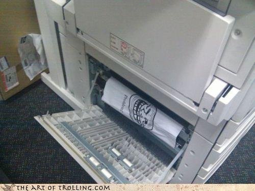 Troll Printer. dont read tags.