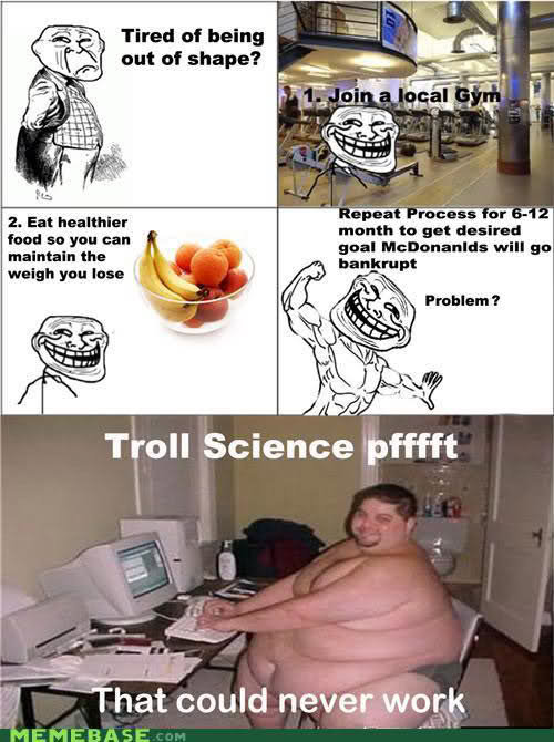 Troll science? pfffftt. can never work pfft. Tired of being out at shape? in Eat healthbar fund an gun can than goal AG. : Tahrir" f: will an Troll Science 'ppf