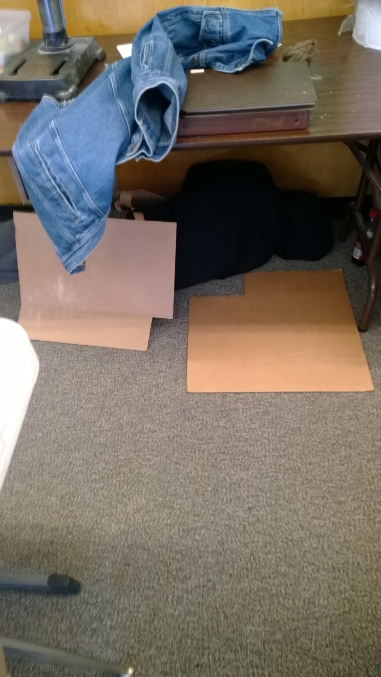 Troll Toll. Kid I knew fell asleep under that table for 3 hours, covered himself with cardboard and the teacher only noticed when he started snoring two classes