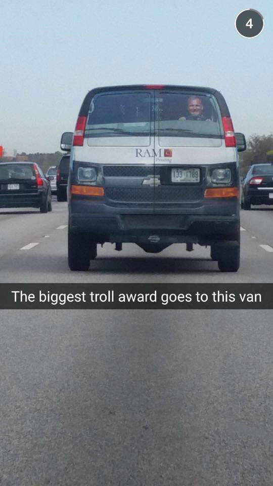 Troll van. . The biggest troll award goes to this van