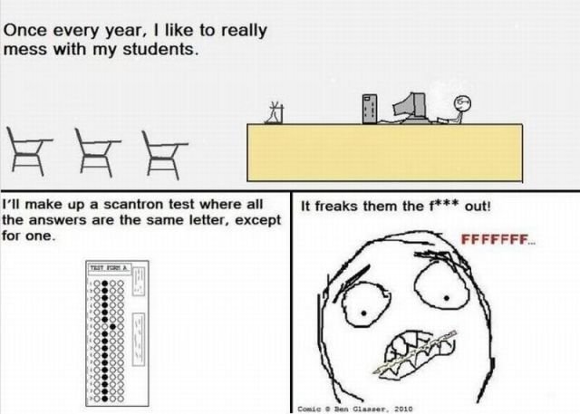 Troll Teacher. You know this has happened to you at least once. not mine. Ones aviary year, I like ts really mess with my students. I' ll make up a test where a