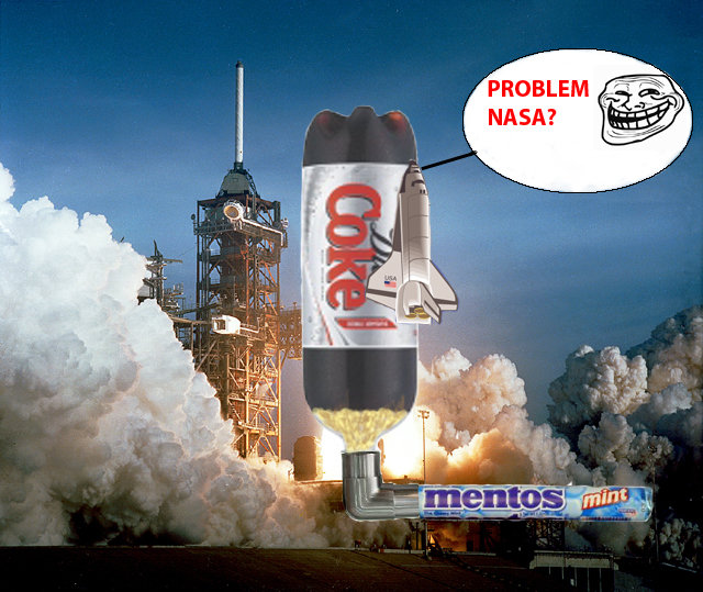 Troll Science 3. OC. Don't look at the tags!.. Have fun getting carbonation powered rockets to work in space...