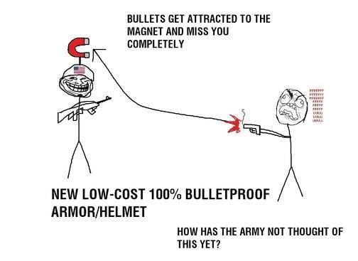 Troll Physics: Bulletproof. . AMIE' GET ATTACHTED TO THE MAGNET AND MISS Hill NEW "CPA HUI? HAS THE ARMY HUT OF THIS YET ,. you're a bigger genius than this guy