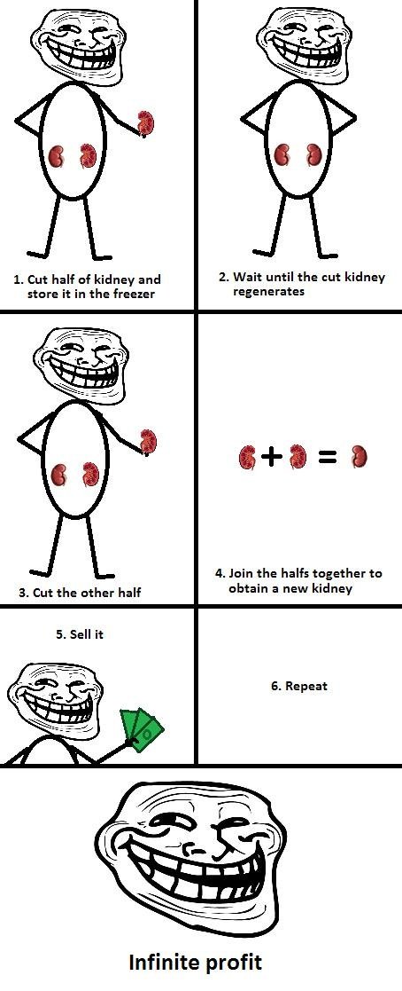 troll physics. havent see it but tell if retoast. h. Cut half of kidney and 2. Wait until the nut kidney stare it in the freezer regenerates a Jain the half: to