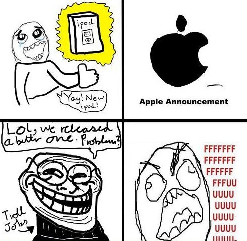 Troll Jobs. .. That is how they make money. Don't buy ipods.